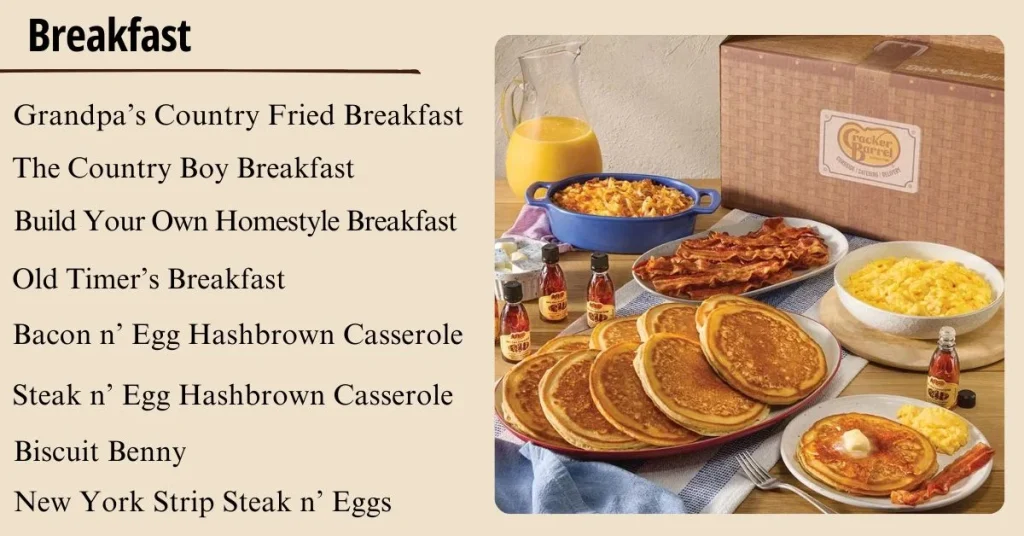 Cracker Barrel Breakfast Menu