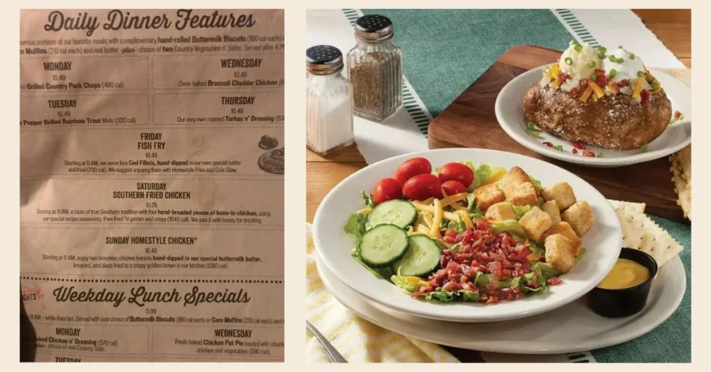 Cracker Barrell Daily Features Menu