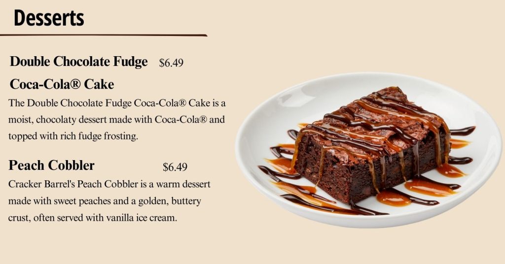 Cracker Barrel Desserts Menu