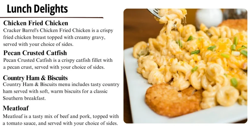 Cracker Barrel Lunch Delights Menu