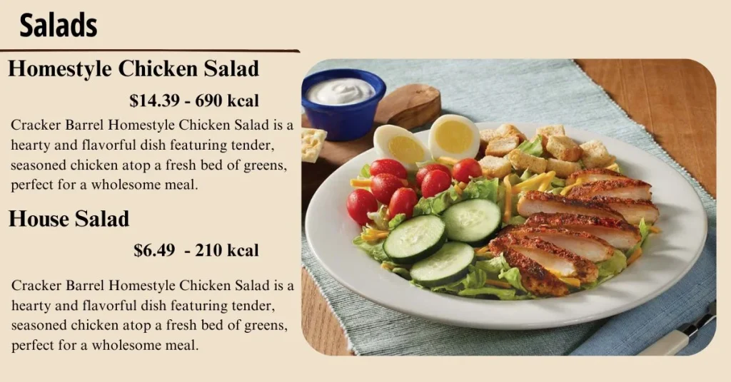 Cracker Barrel Salads Price