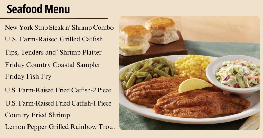 Cracker Barrel USA Menu - Seafood