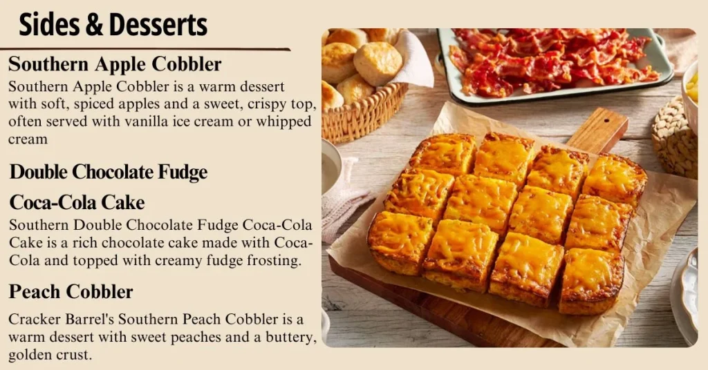 Cracker Barrel Sides & Desserts Menu Price