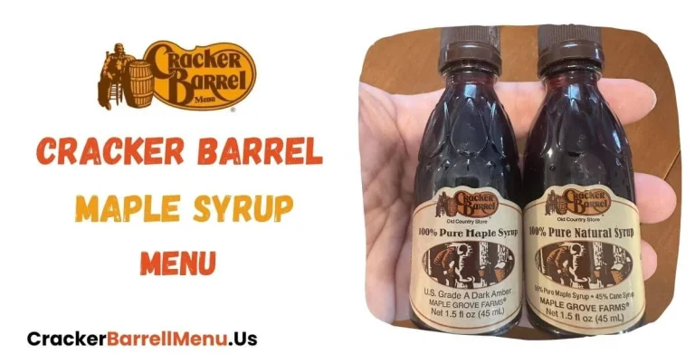 Cracker Barrel Maple Syrup (Glass Bottle) Menu