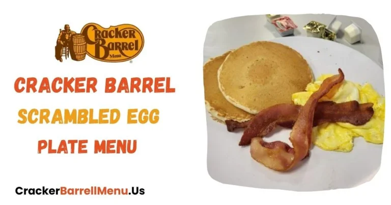Cracker Barrel Kids Scrambled Egg Plate Menu